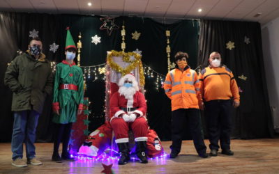 Papa Noel recogió las cartas de los niños y niñas de Albalate